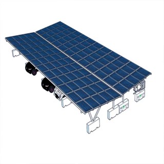 Al 6005-T5 & SUS 304 Solar Panel Carport Structures